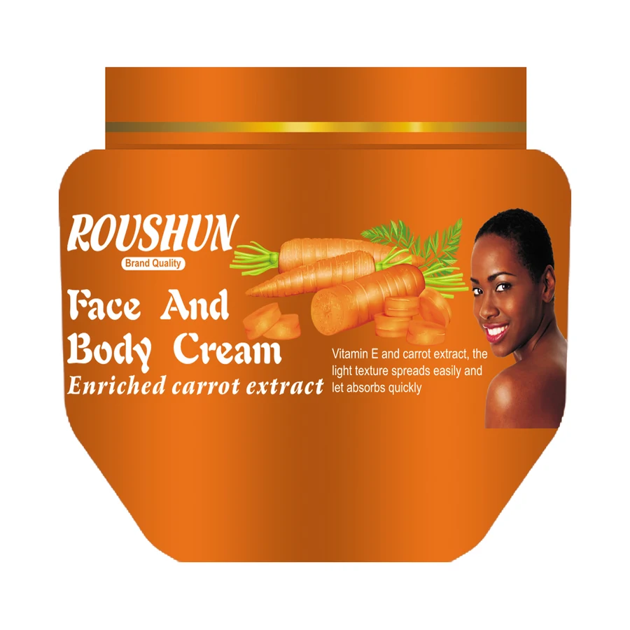 Carrot Body Cream 250 ml model RS-29569 product packaging for private label OEM/ODM