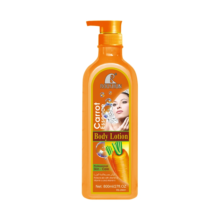 Carrot Body Lotion 800 ml model RS-29051 product packaging for private label OEM/ODM