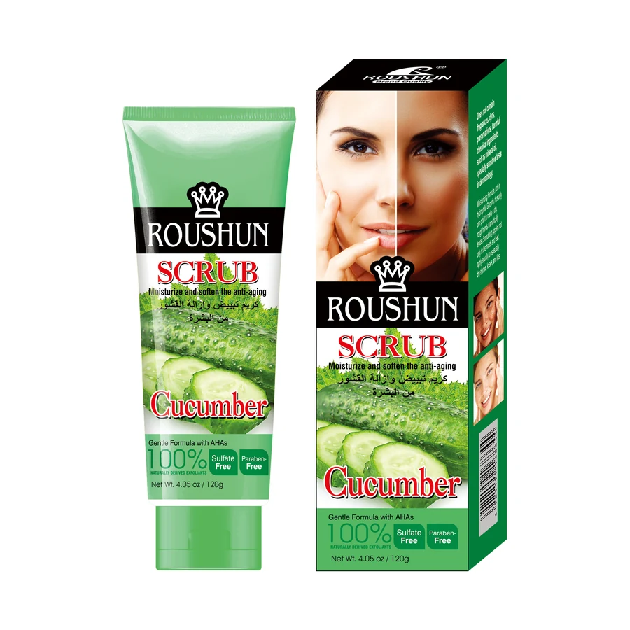 Cucumber Body Scrub 120 g model RS-29684 product packaging for private label OEM/ODM