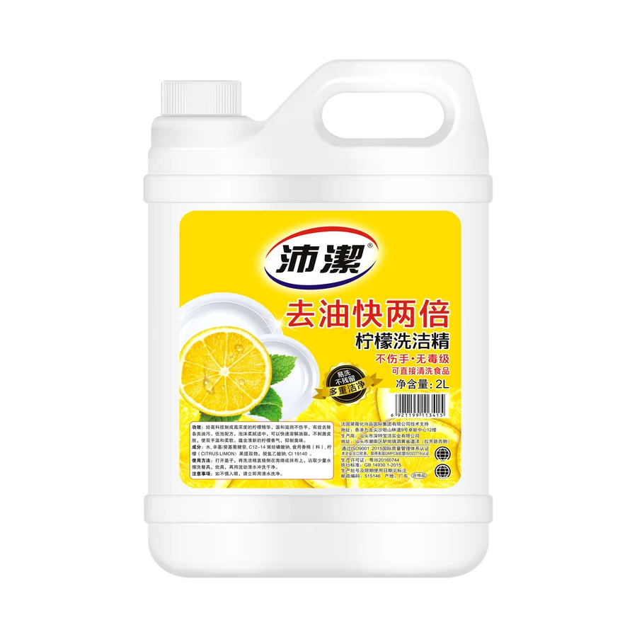 Dishwashing Liquid 2 L model PJ-10 product packaging for private label OEM/ODM