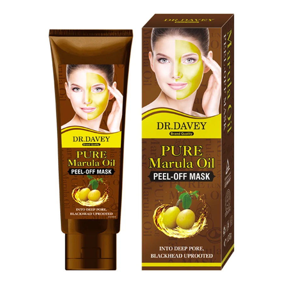 DR.DAVEY Marula Oil Peel-Off Face Mask 120 g model DV-6003 product packaging for private label OEM/ODM