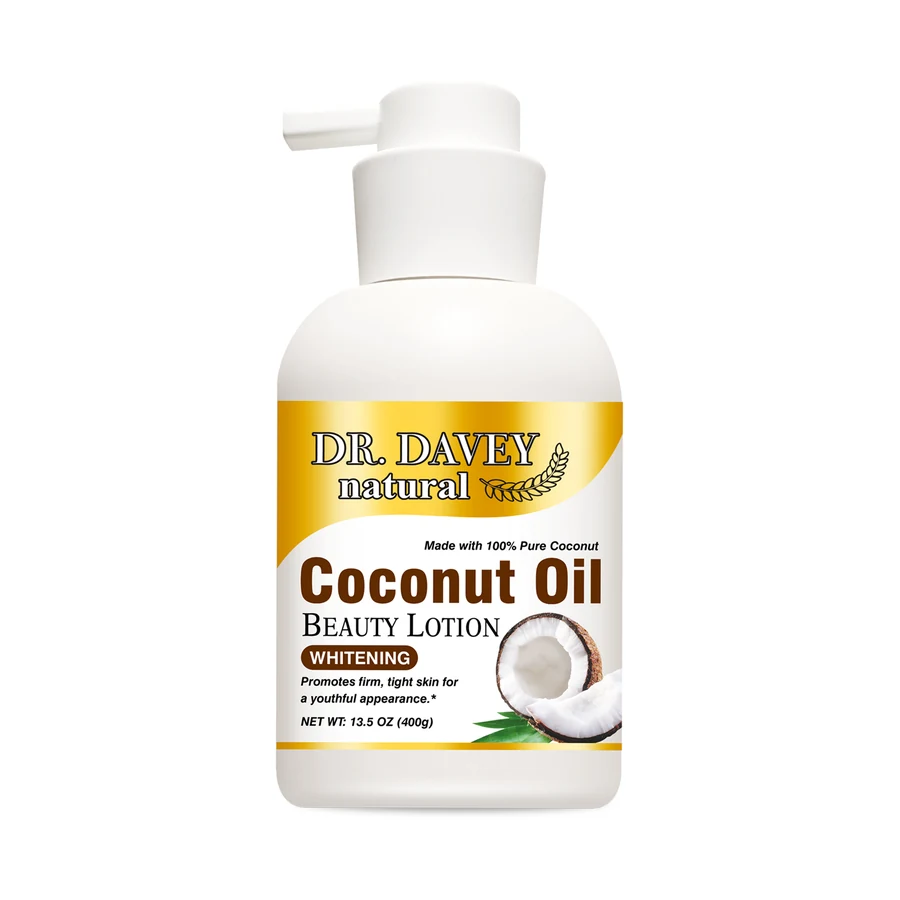 DR.DAVEY Coconut Body Lotion 438 ml model DV-6032 product packaging for private label OEM/ODM