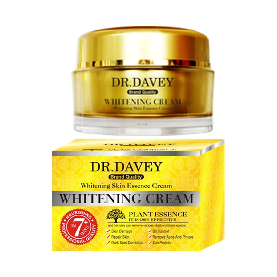 DR.DAVEY Skin Brightening Cream 90 g model DV-6016 product packaging for private label OEM/ODM