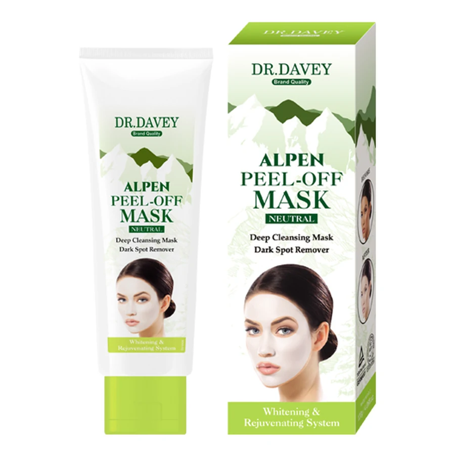 DR.DAVEY Peel-Off Face Mask 120 g model DV-6006 product packaging for private label OEM/ODM