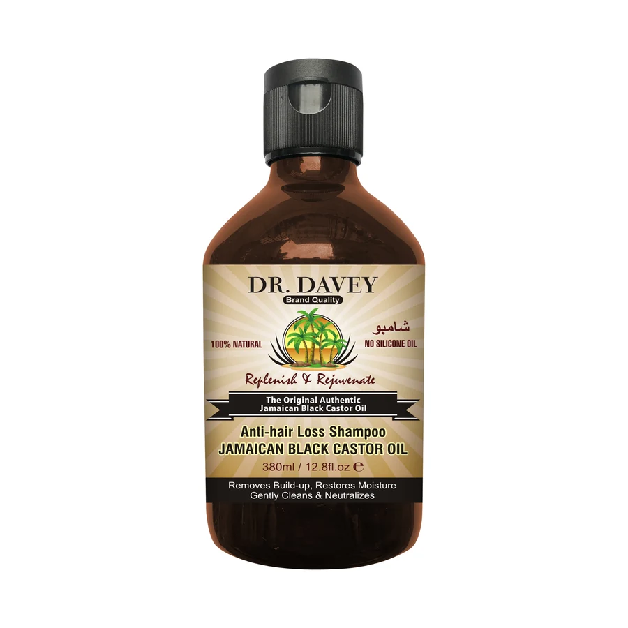DR.DAVEY Shampoo 380 ml model DV-6039 product packaging for private label OEM/ODM