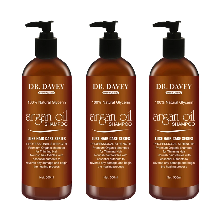 DR.DAVEY Shampoo 500 ml model DV-6051 product packaging for private label OEM/ODM
