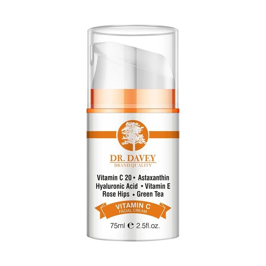 DR.DAVEY Vitamin C Body Cream 75 ml model DV-6093 product packaging for private label OEM/ODM