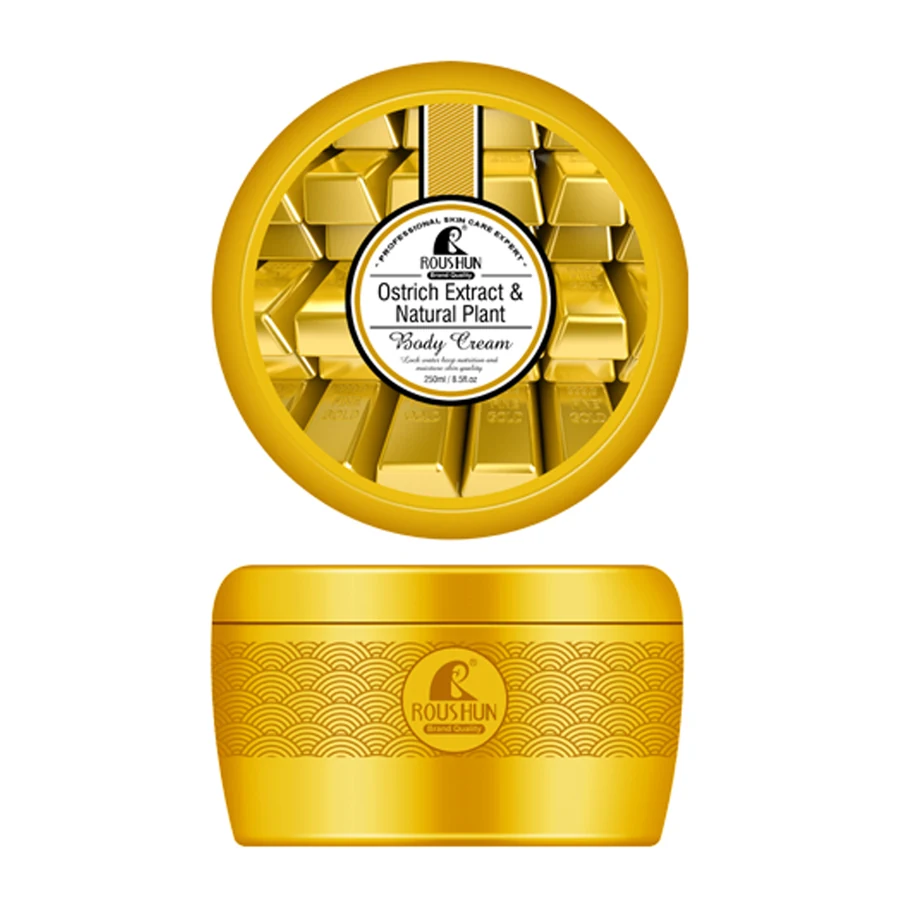 Gold Body Cream 250 ml model RS-29563 product packaging for private label OEM/ODM
