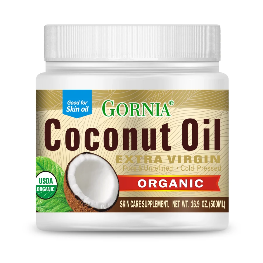 GORNIA Coconut Body Oil 500 ml model GLNY-7000 product packaging for private label OEM/ODM