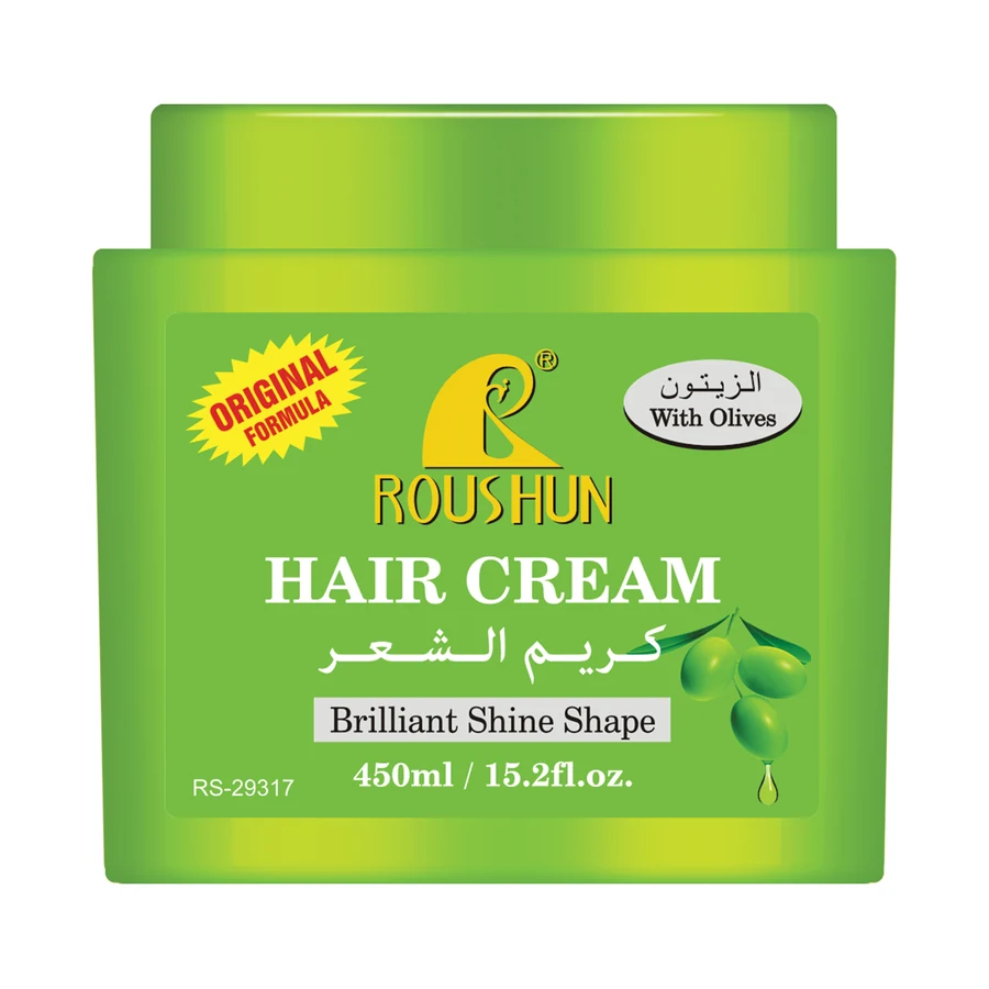 Green Hair Cream 450 ml model RS-29317 product packaging for private label OEM/ODM