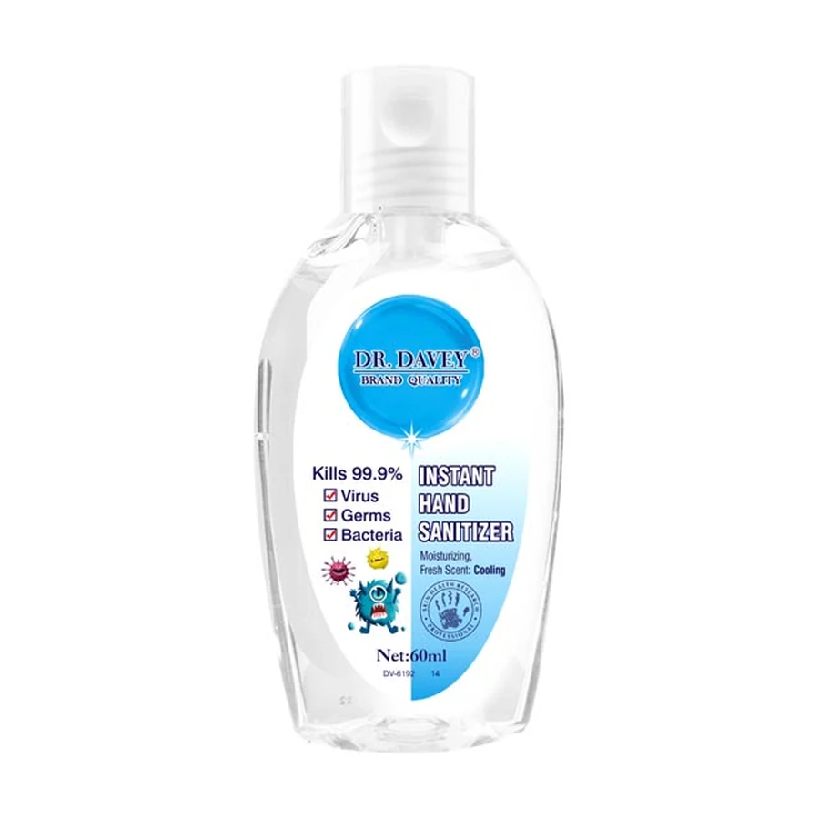 Hand Sanitizer 60 ml model DV-6192-14 product packaging for private label OEM/ODM