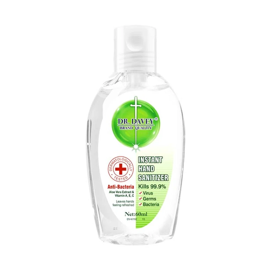 Hand Sanitizer 60 ml model DV-6192-15 product packaging for private label OEM/ODM
