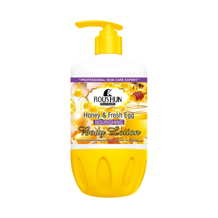 Honey and Egg Body Lotion 580 ml model RS-29595 product packaging for private label OEM/ODM