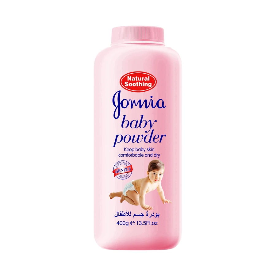 JORNIA Baby Powder 400 ml model GLNY-7001-B product packaging for private label OEM/ODM