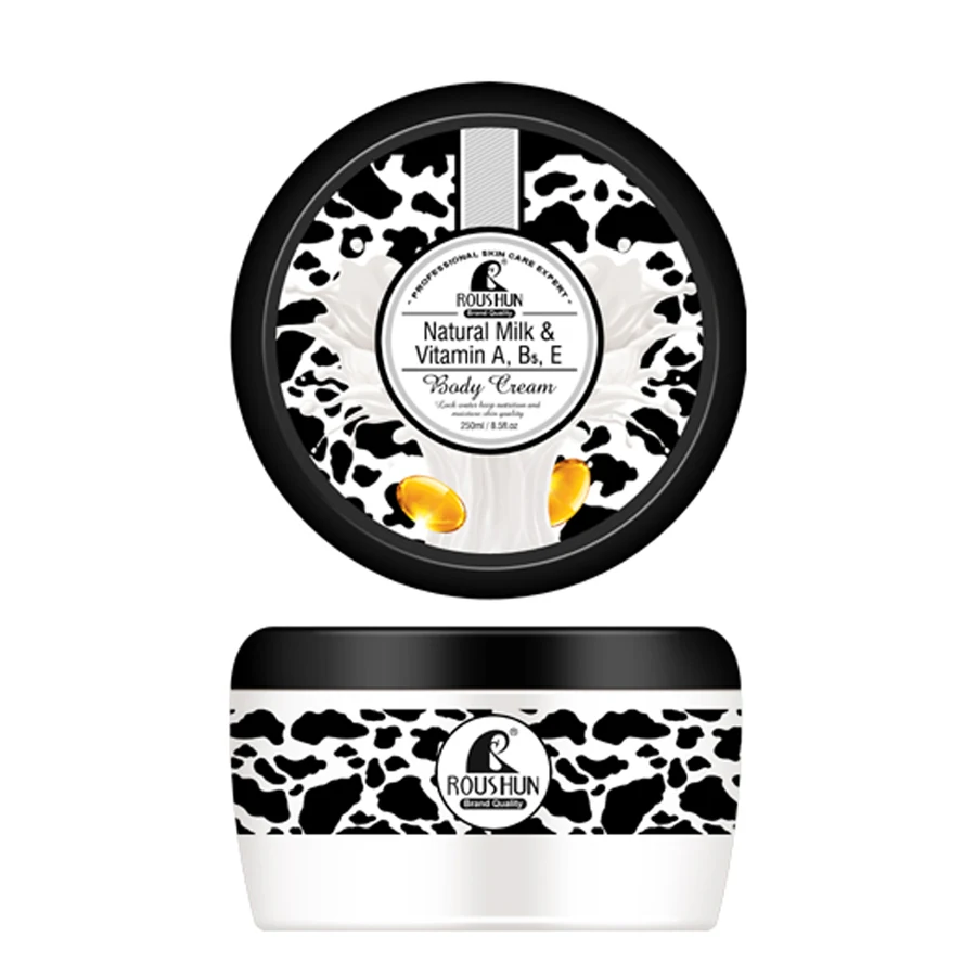 Milk Body Cream 250 ml model RS-29561 product packaging for private label OEM/ODM