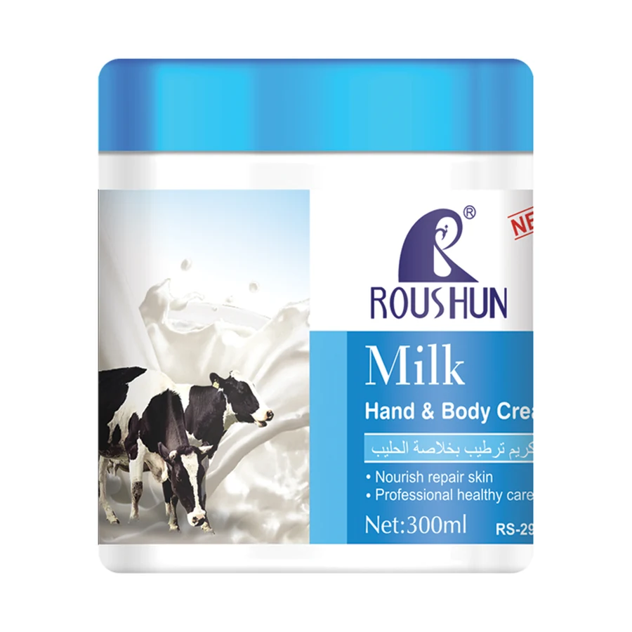 Milk Body Cream 300 ml model RS-29072 product packaging for private label OEM/ODM