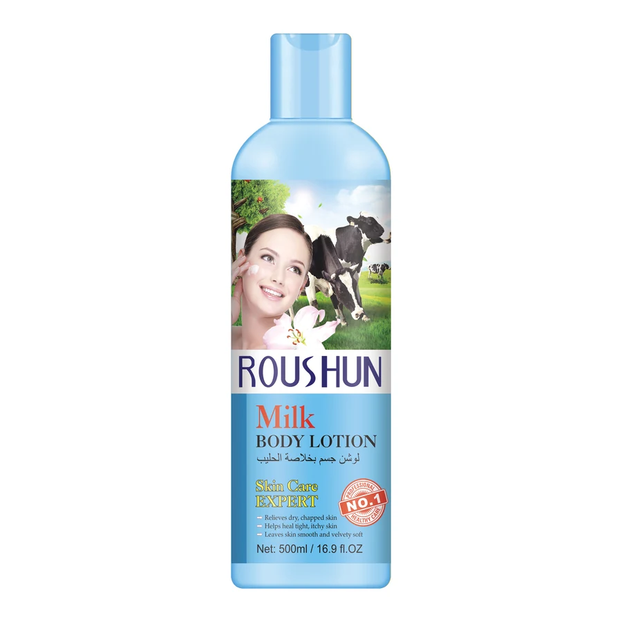 Milk Body Lotion 500 ml model RS-29058 product packaging for private label OEM/ODM