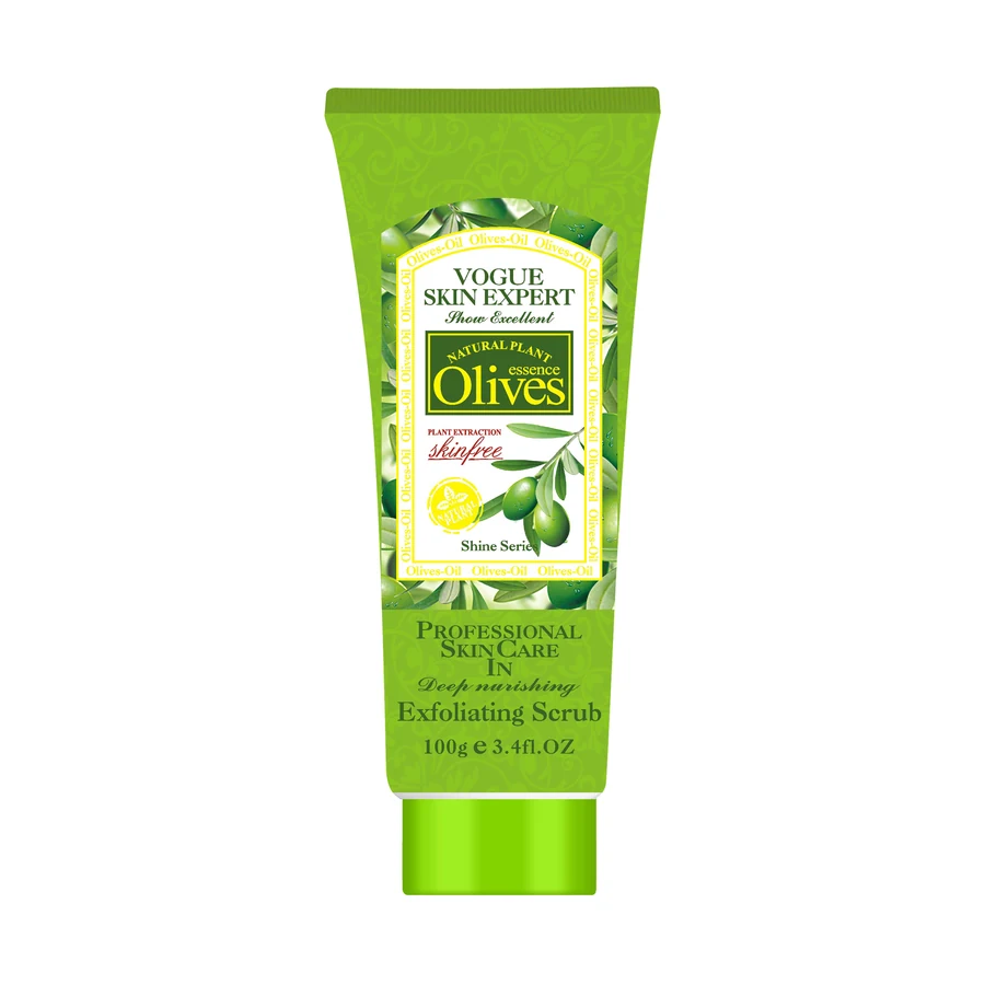 Olive Oil Body Scrub 100 g model RS-28171 product packaging for private label OEM/ODM