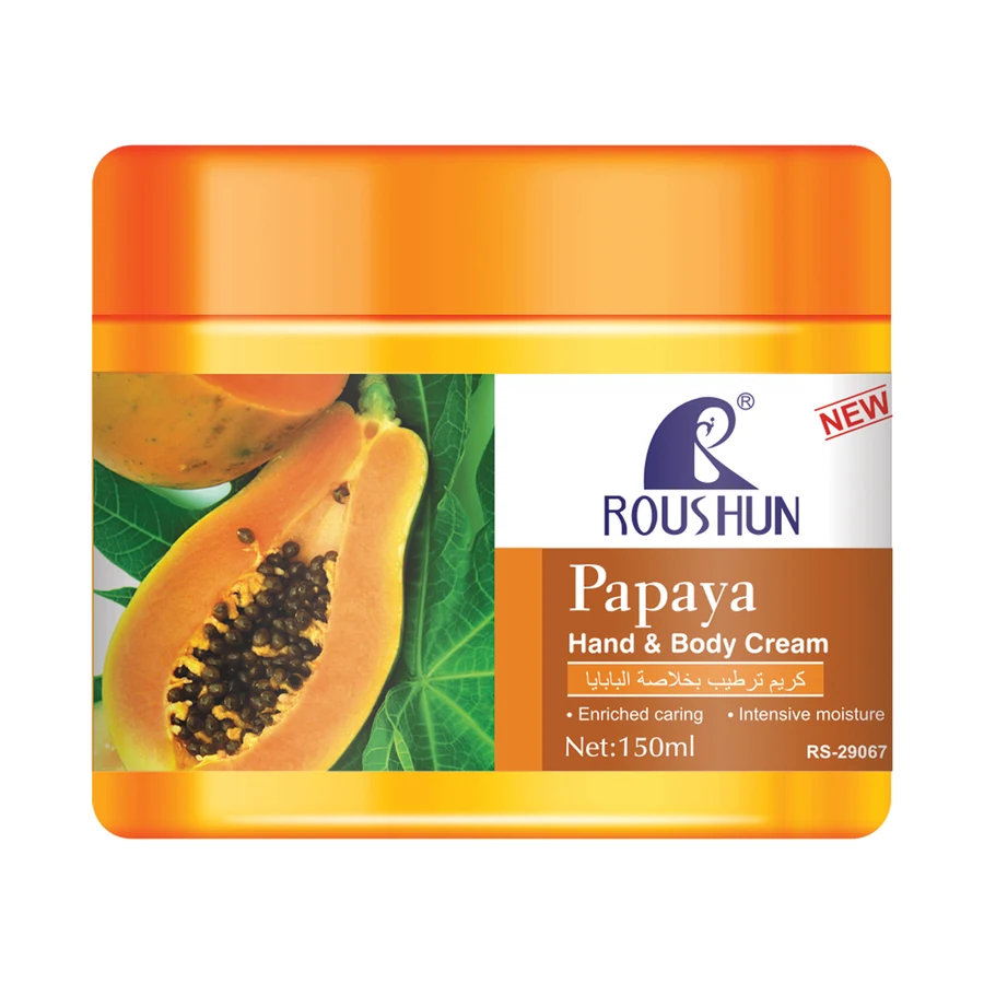 Papaya Body Cream 150 ml model RS-29067 product packaging for private label OEM/ODM