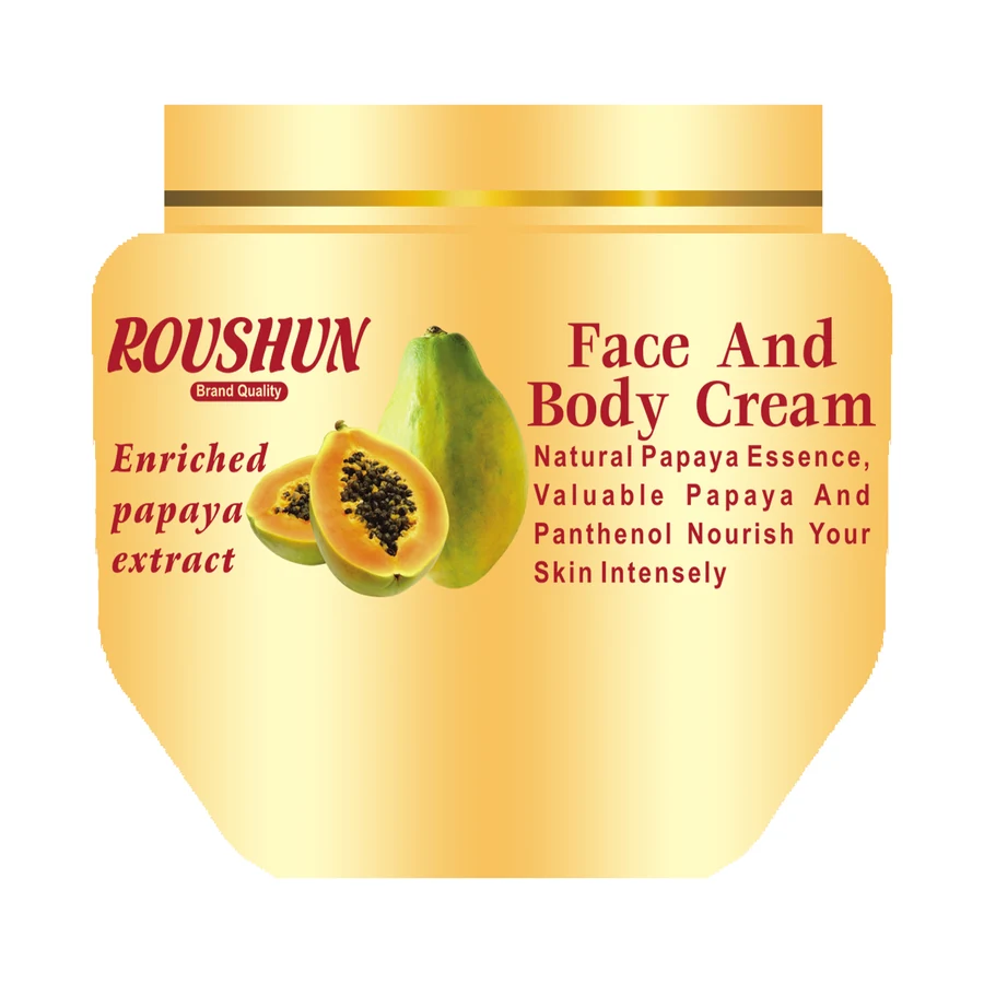 Papaya Body Cream 250 ml model RS-29572 product packaging for private label OEM/ODM