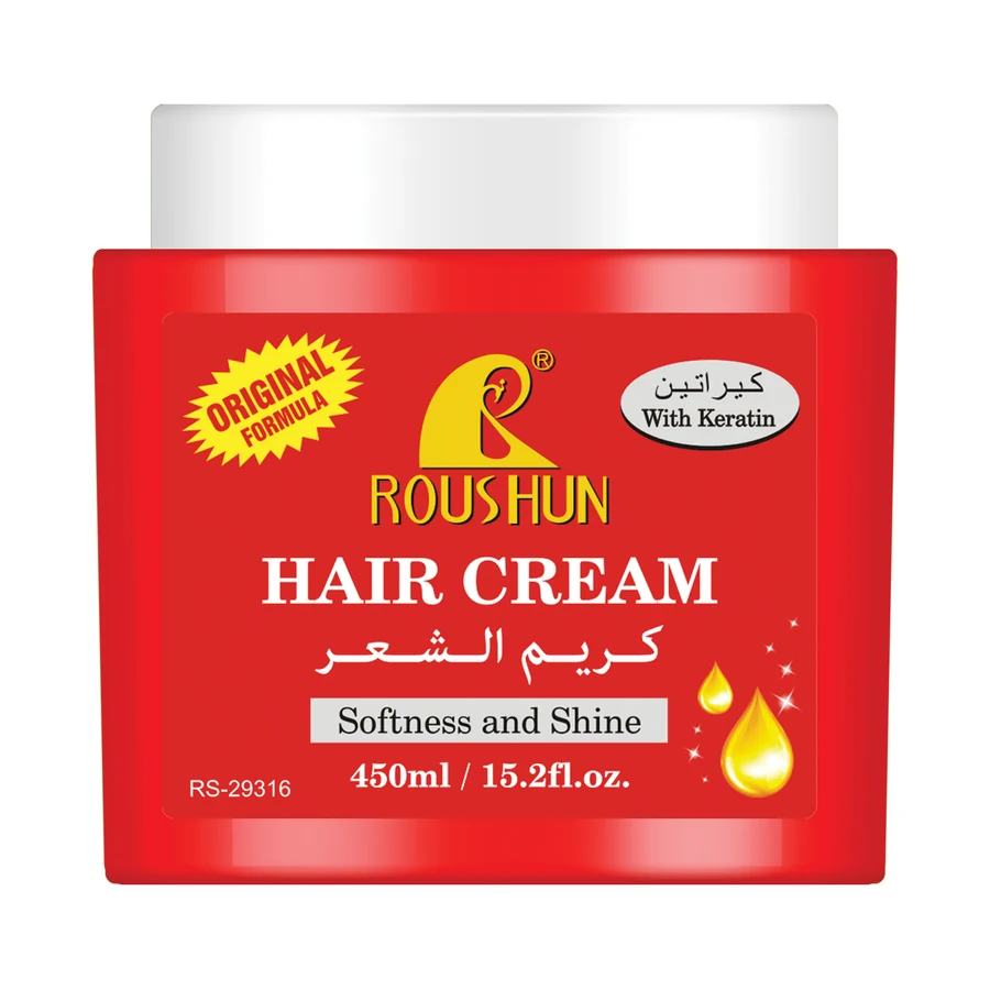 Red Hair Cream 450 ml model RS-29316 product packaging for private label OEM/ODM