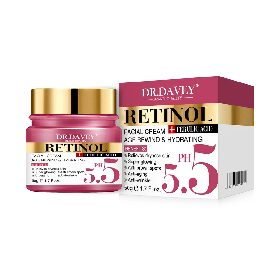 Retinol Face Cream 50 g model DV-6608 product packaging for private label OEM/ODM