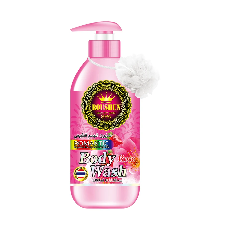 Rose and Strawberry Shower Gel 1380 ml model RS-29668 product packaging for private label OEM/ODM