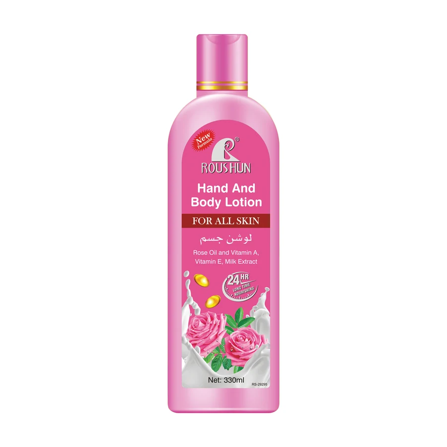 Rose Body Lotion 330 ml model RS-29295 product packaging for private label OEM/ODM