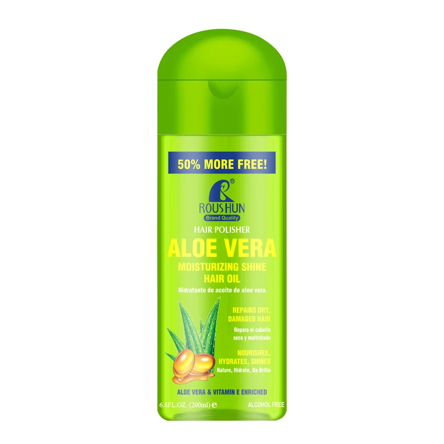 ROUSHUN Aloe Vera Hair Oil 200 ml model RS-29769 product packaging for private label OEM/ODM
