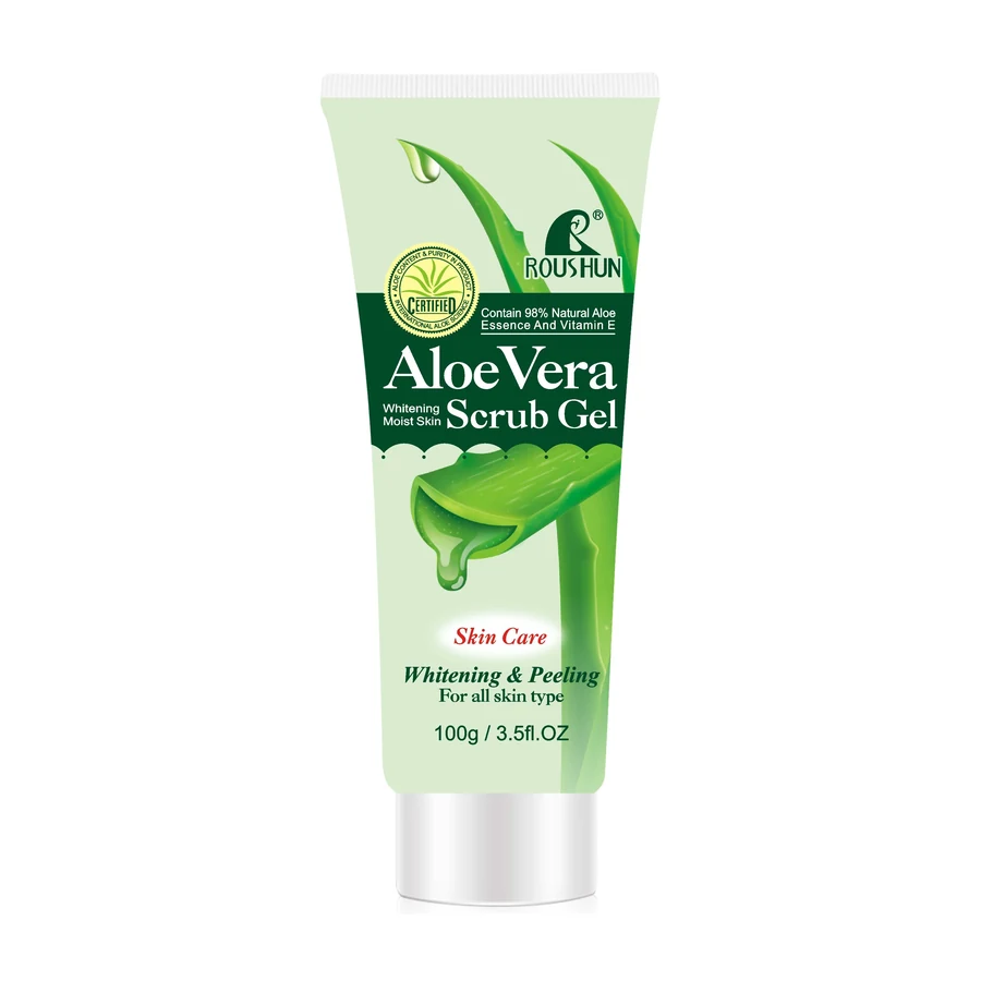 ROUSHUN Aloe Vera Body Scrub 100 ml model RS-28900 product packaging for private label OEM/ODM