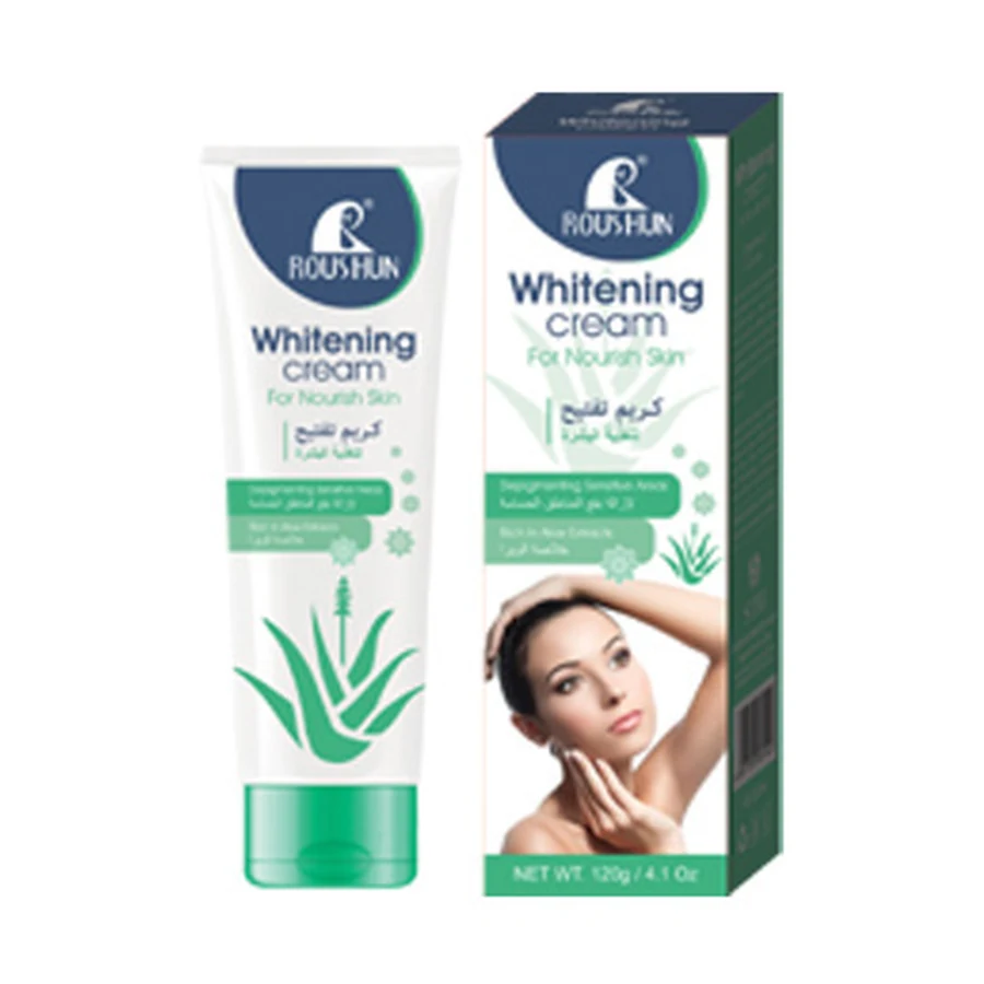 ROUSHUN Aloe Vera Skin Brightening Cream 120 ml model RS-29344 product packaging for private label OEM/ODM