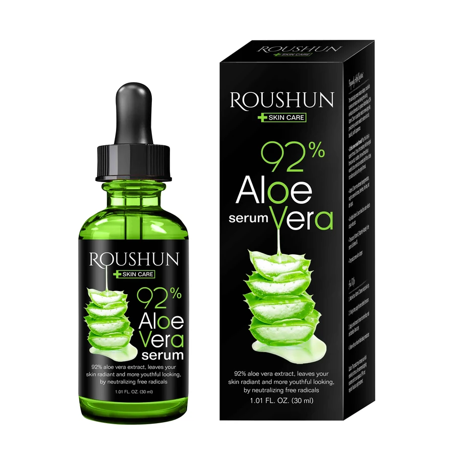ROUSHUN Aloe Vera Face Serum 30 ml model RS-29911 product packaging for private label OEM/ODM