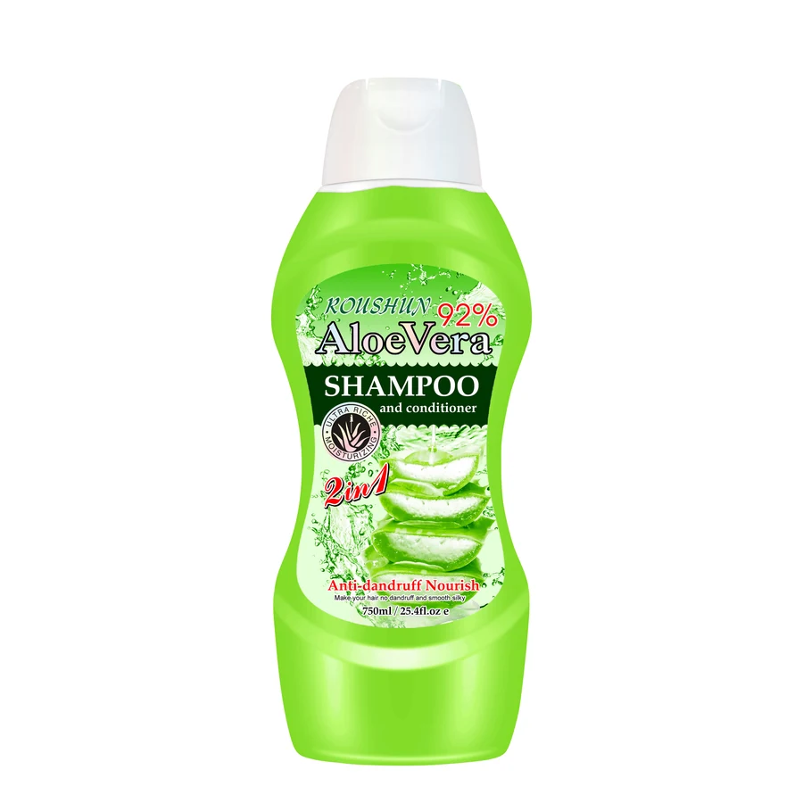 ROUSHUN Aloe Vera Shampoo 750 ml model RS-29960 product packaging for private label OEM/ODM