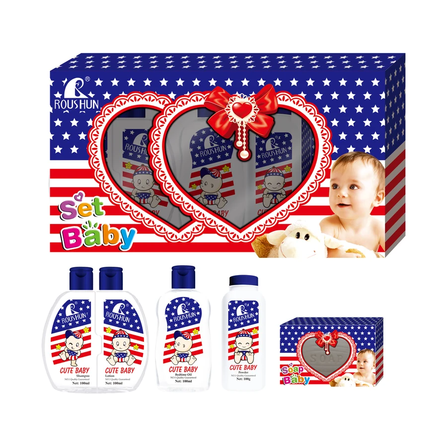 ROUSHUN Baby Care Set 100 ml model RS-28867 product packaging for private label OEM/ODM