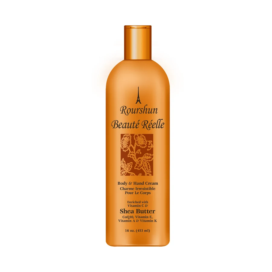 ROUSHUN Gold Body Lotion 453 ml model RS-29339 product packaging for private label OEM/ODM