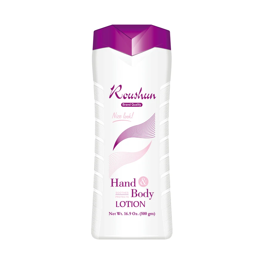 ROUSHUN White Body Lotion 500 ml model RS-29465 product packaging for private label OEM/ODM