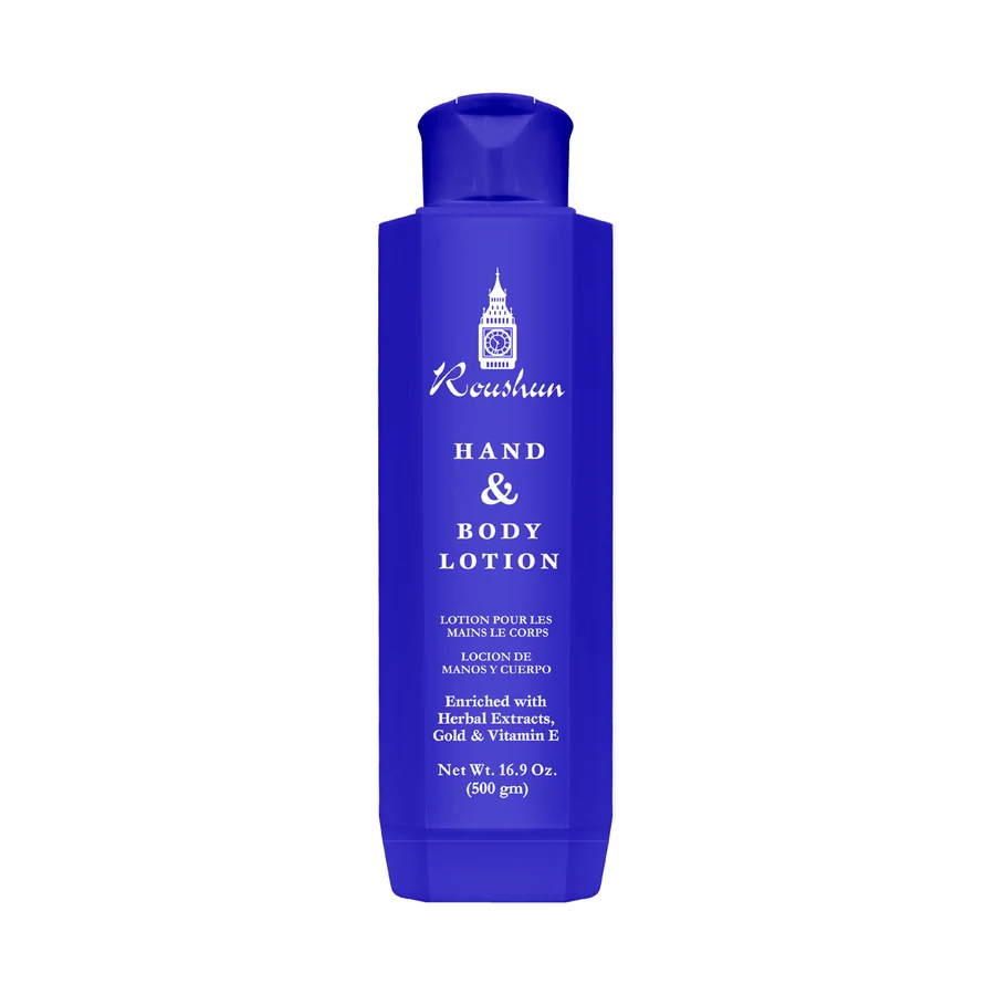 ROUSHUN Blue Body Lotion 500 ml model RS-29929 product packaging for private label OEM/ODM