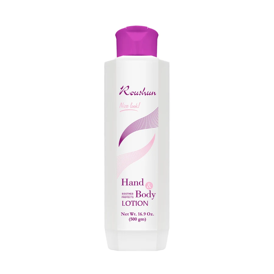 ROUSHUN White Body Lotion 500 ml model RS-29930 product packaging for private label OEM/ODM