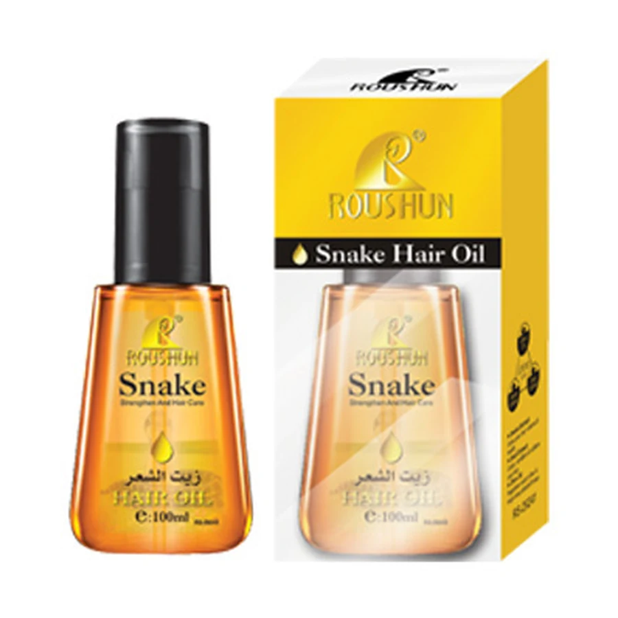 ROUSHUN Snake Oil Hair Oil 100 ml model RS-29241 product packaging for private label OEM/ODM