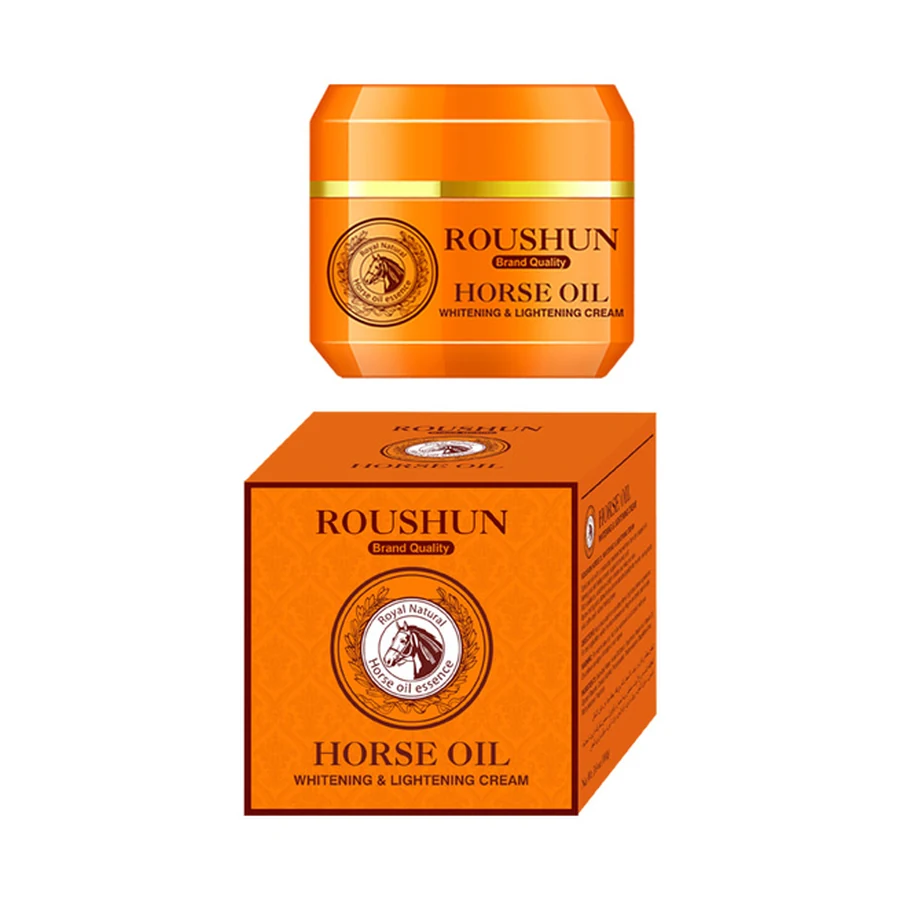 ROUSHUN Horse Oil Body Cream 100 ml model RS-29984 product packaging for private label OEM/ODM