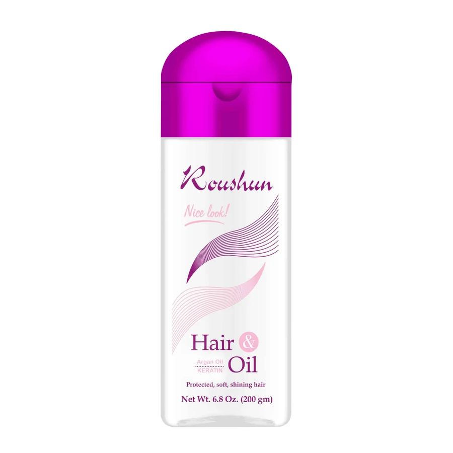 ROUSHUN Hair Oil 200 ml model RS-29380 product packaging for private label OEM/ODM