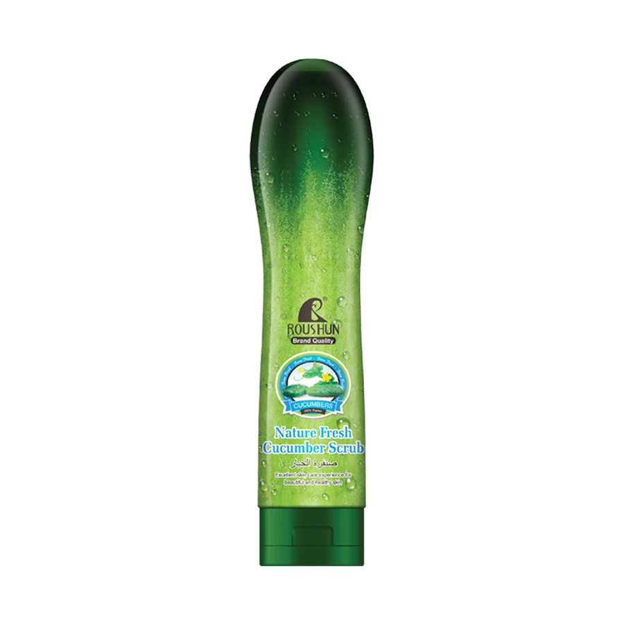 ROUSHUN Cucumber Body Scrub 300 ml model RS-29757 product packaging for private label OEM/ODM