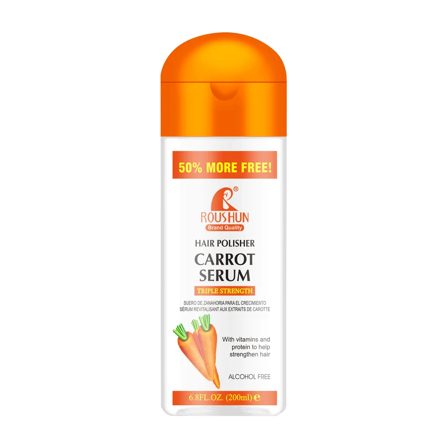 ROUSHUN Carrot Hair Oil 200 ml model RS-29768 product packaging for private label OEM/ODM