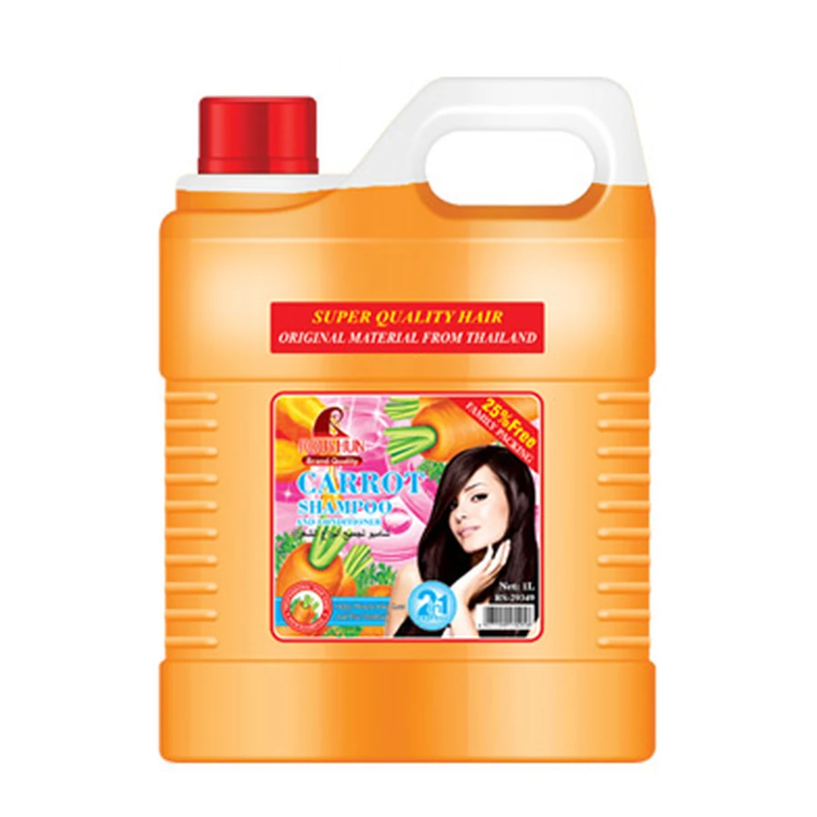 ROUSHUN Carrot Shampoo 1 L model RS-29349 product packaging for private label OEM/ODM