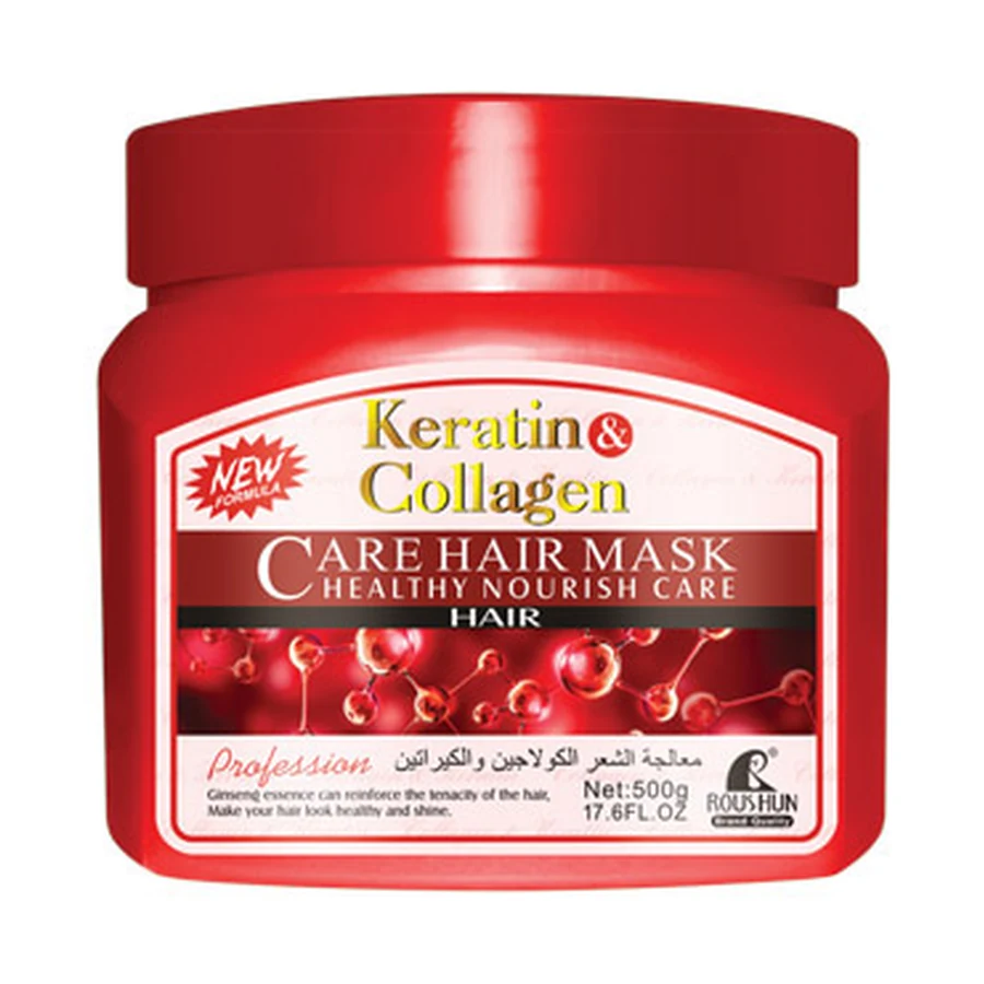 ROUSHUN Keratin and Collagen Hair Styling Gel 300 ml model RS-29703 product packaging for private label OEM/ODM