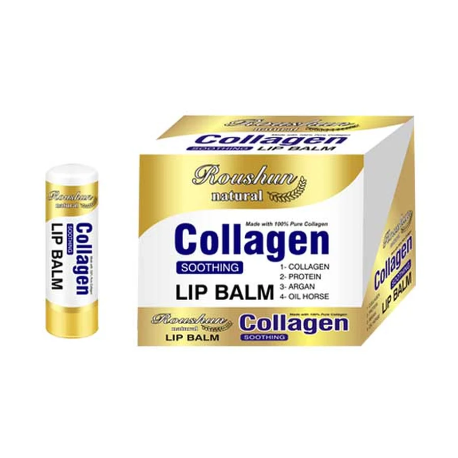 ROUSHUN Collagen Lip Balm 3.5 g model RS-30013 product packaging for private label OEM/ODM
