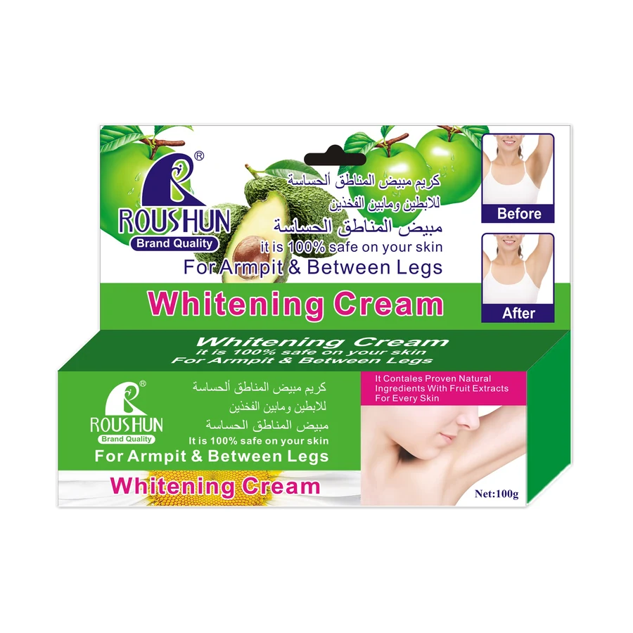 ROUSHUN Skin Brightening Cream 100 g model RS-29610 product packaging for private label OEM/ODM
