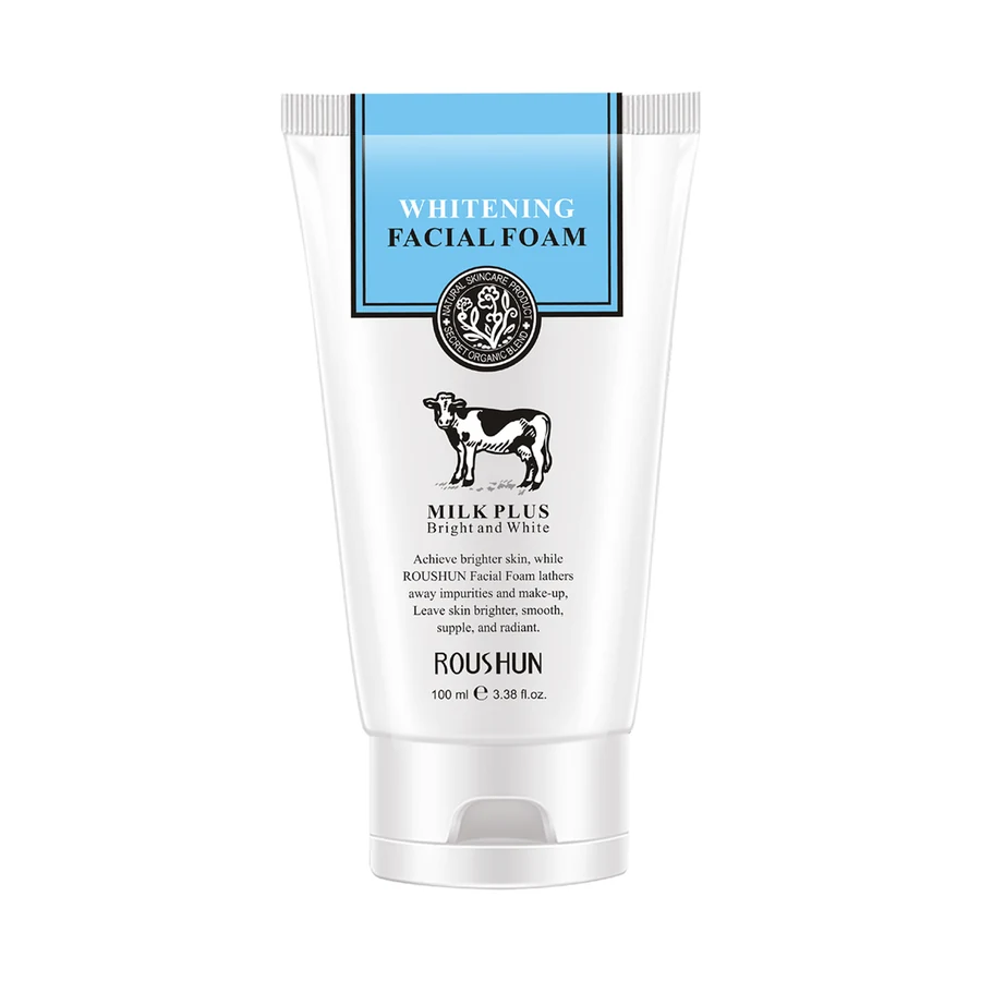 ROUSHUN Milk Facial Cleanser 100 ml model RS-29778 product packaging for private label OEM/ODM