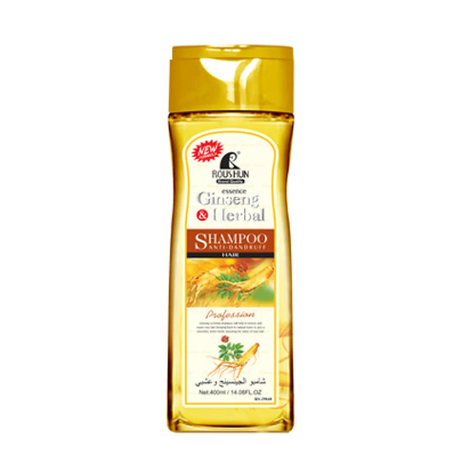 ROUSHUN Ginseng Shampoo 400 ml model RS-29840 product packaging for private label OEM/ODM