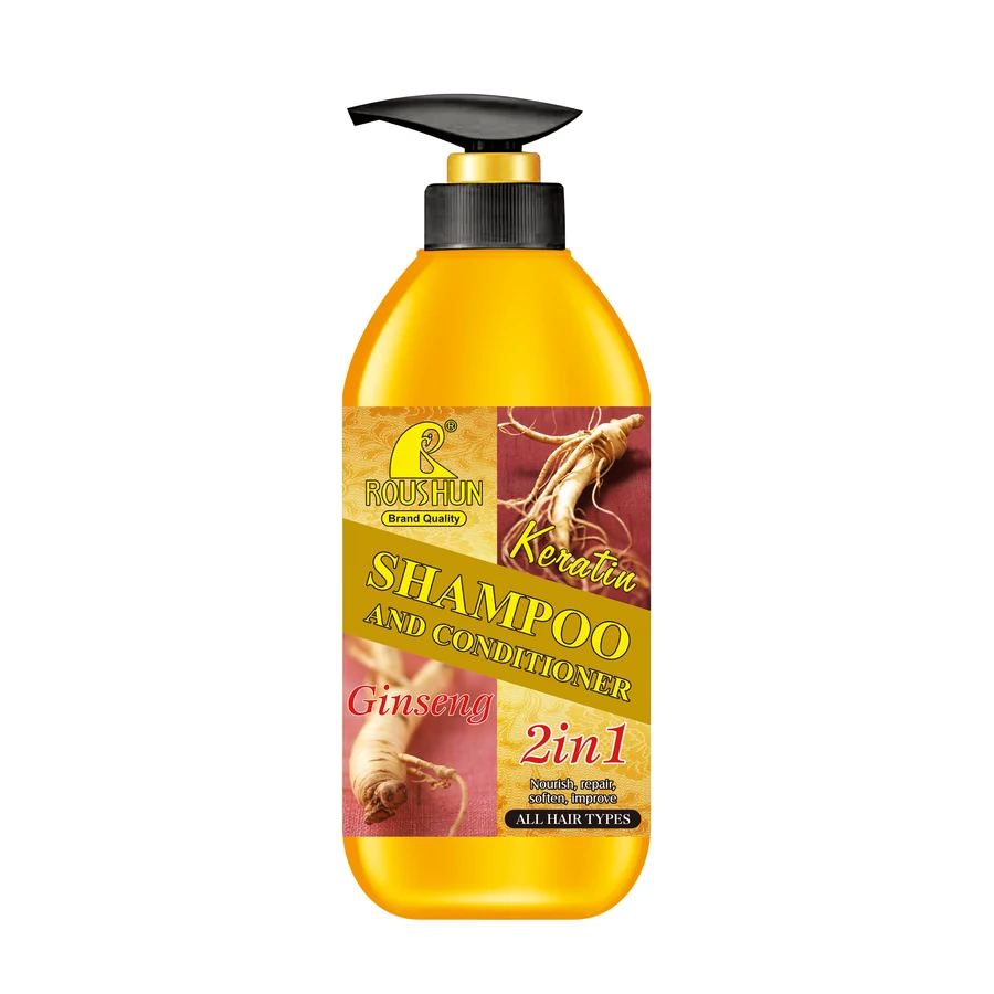 ROUSHUN Ginseng 2-in-1 Shampoo and Conditioner 1380 ml model RS-29673 product packaging for private label OEM/ODM